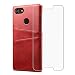 Produktbild Futypei Google Pixel 3 XL Hülle, Ultra Slim Leichte PU Ledertasche Schutzhülle Kreditkartensteckplatz Schutzhülle Anti-Scratch Stoßfänger Tasche Schutz Wallet Case rot