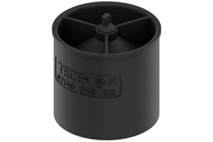 TECE Drainline 660016 pułapka na zapachy, wysokość 4,5 cm, dwustopniowy efekt syfonu, zamknięcie membrany, czarny