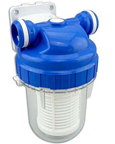 Vorfilter für Garten Pumpen und Hauswasserwerke Schmutzfilter Sandfilter Universal Anschluss 1/2 Zoll, 3/4Zoll, 1Zoll Pumpenvorfilter mit Filtereinsatz - 2