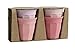 Produktbild Nordal - Bambus Becher, 4er-Set, Rosa, H: 9 cm, Ø: 9 cm