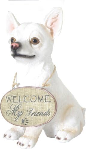 Garden Style 24-536 18.5 x 10.5 x 24.3cm Dog Welcome Sign - White