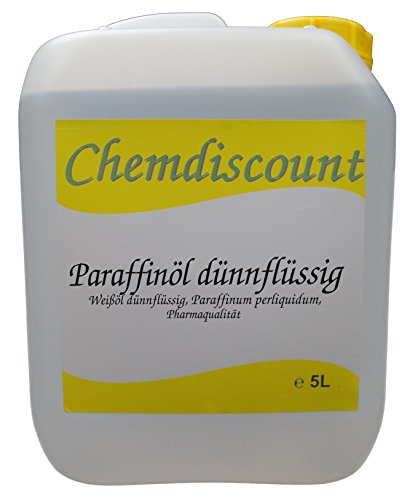 5Liter Paraffinöl dünnflüssig, entspricht Ph.Eur, medizinisch, versandkostenfrei! Paraffinum Perliquidum, Pharmaqualität