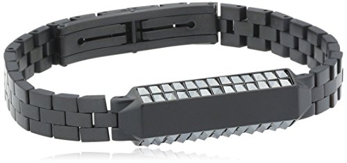 Swarovski Herren Armband Edelstahl Terzio Haematit 19 cm schwarz 5015605