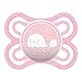Produktbild MAM Perfect Schnuller, fördert eine gesunde Zahn- und Kieferentwicklung, Baby Schnuller aus speziellem MAM SkinSoft Silikon mit Schnullerbox, 0 - 6 Monate, rosa