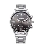 Herren Uhr Anastasia. Herrenuhren Herren BeiläUfig GeschäFt Runde Edelstahl Sport Analoge Quarzuhr Herren Armbanduhr Herrenuhr Angebot,Mann Beobachtet,Bralette Uhr Geschenk,Uhr Herren Schwarz
