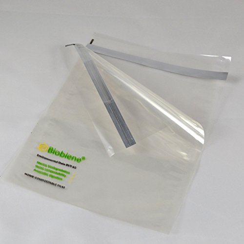 Preisvergleich Produktbild Plastikfreie Adhäsionsverschlussbeutel / Biologische Folienversandtaschen / Transparente Folienbeutel / A5-220 x 160mm / 50 Stück