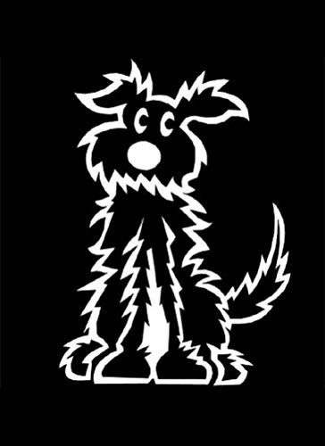 My Stick Figure Family - Mis Pegue la figura familia de coches pegatina de vinilo ventana medio peludo perro PD2