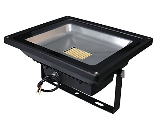 Leetop 80 Watt LED Flood Light SMD Flutlicht Außen Fluter Warmweiss Scheinwerfer Strahler Licht IP65 Gartenleuchte Security Light(1 Stücke) - 4
