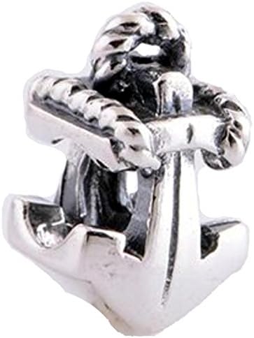 Concrete Anchor for Pandora Jewellery or similar – 100% 925 Sterling Silver