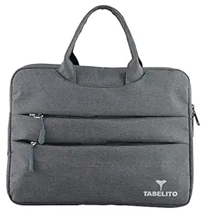 Tabelito Basic Laptop Bag Sleeve Case Cover Pouch for 14 Inch Laptop Apple / Dell / Lenovo / Asus / Hp / Samsung / Mi / MacBook / Ultrabook / Thinkpad / Ideapad / Surfacepro (Grey)