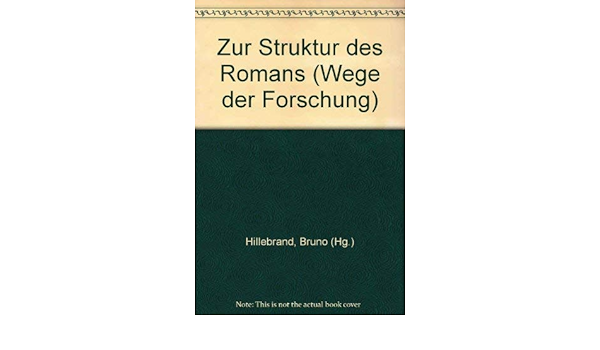 Zur Struktur Des Romans Wege Der Forschung Bd 488 German Edition Amazon De Hillebrand Bruno Bucher