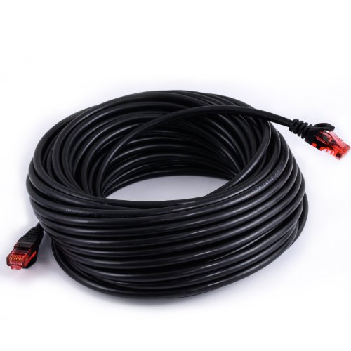 20m – CAT.6 Ethernet Gigabit Lan Netzwerkkabel (RJ45) schwarz - 5