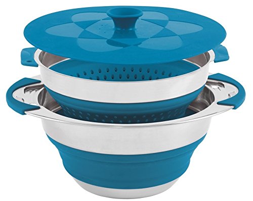 Preisvergleich Produktbild Outwell Topf Collaps Pot mit Sieb und Deckel, Blue, M, 650207