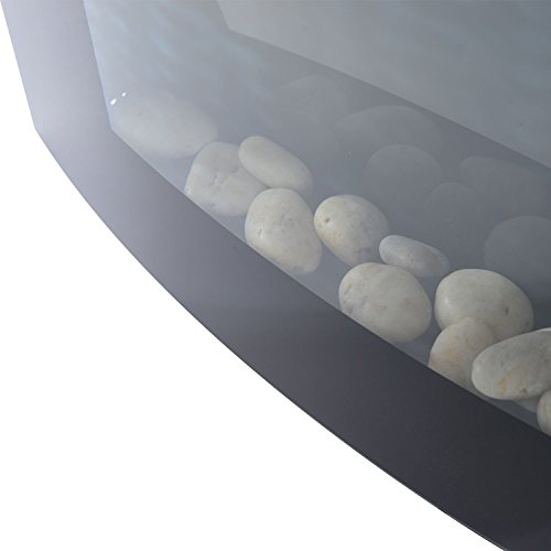 Homcom Elektrokamin Kamin Kaminofen Elektrischer LED Kies (65 x 11 x 52 cm) - 6