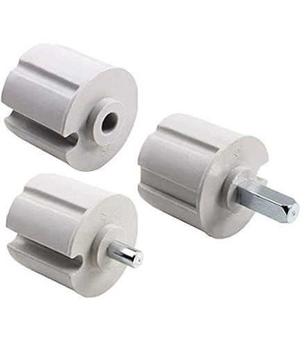Seprochoo Kit Ricambio Per Tende Avvolgibili Da Esterno, 2 Pezzi Grigi, Coperture E Tappi Elastici Per Tende A Rullo Coolaroo, Resistente Ai Raggi UV