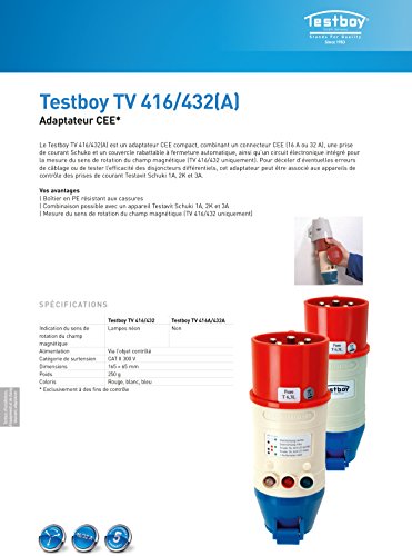 Testboy TV Kombiadapter, 401/16 A, 2220402 - 2