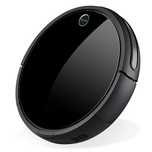 Robotic Vacuum Cleaner with Powerful Suction, Remote Control Cleaning Robot Strong Suction Ultra-Quiet Floor Sweeper with Mopping and Sweeping Obstacle Avoidance, Suitable forPet Hair, Hard Carpet