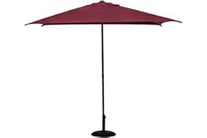 Hespéride - Parasol droit carré soya ardoise d2,5x2,5m en acier