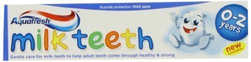 Aquafresh Milk Teeth 0-2 Years 50ml Toothpaste - Pk of 6 by HealthLand