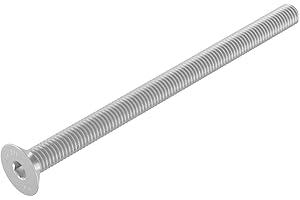 SECCARO Vite a testa svasata M6 x 90 mm, acciaio inox V2A VA A2, DIN 7991 / ISO 10642, esagono incassato, 20 pezzi