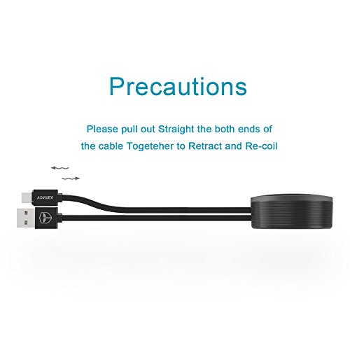 0.9M Einziehbares USB-Kabel 2 in 1 Lightning und Android Micro USB Ladekabel Datenkabel Sync Cord für Apple iPhone 7 7 Plus 6S 6S Plus 5 5S 5 C SE iPad mini Galaxy S7 Edge S6 S5 S4 S3 Note 2 3 4 5 von YONTEX - 5