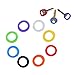 Produktbild AOLVO Identifikatoren 32 Stück Cute Key Abdeckkappen Silikon Topper Flexible Key Fall Tags wiederverwendbar Guard Ärmel Key Schutzfolie für rund und quadratisch mehr House Schlüssel, 8 verschiedene Farben
