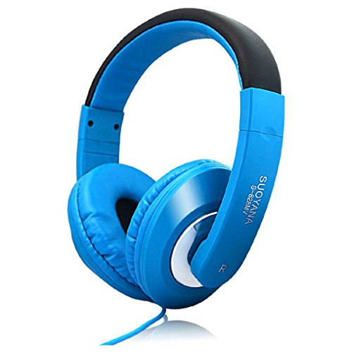 Hansee écouteurs intra-auriculaires, Running écouteurs intra-auriculaires cellulaire Stéréo Annulation de bruit Ordinateur PC Casques de jeu Smart Color (Bleu)