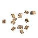 Produktbild SUOSI Mini Schrankwand T¨¹rscharnier Schublade Kolben Scharniere Puppenstuben Miniatur mit Minischrauben Golden (Pack of 12st)