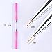 Born Pretty Double-ended Nail Art Liner Brush Ultra-thin Line Drawing Pen Rhinestone Nail Art Manicure Tool