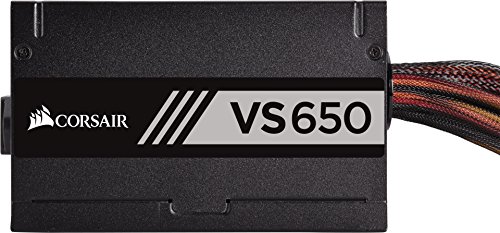 Corsair VS650 - Fuente de alimentaci  n  650 Watts  PFC Activo  80 Plus  Color Negro CP-9020172-EU