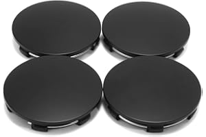 ‎RHINOTUNING RhinoTuning 4 Stück Radnabenkappen für Nabendeckel OD 62 mm ID 58 mm, Schwarz Radnabenabdeckung Geeignet für 15" & 16" TE37 A5 Rad, C-62 Felgendeckel