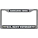 Price comparison product image Dant454ty Funny Submarine Force U.S. Navy Veteran Personalized License Plate Frame Chrome Metal