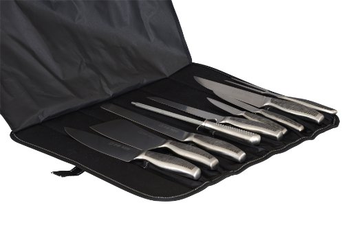 Brandneues 9-teiliges Profi-Messerset in strapazierfähiger Canvastasche für Aufbewahrung und Transport