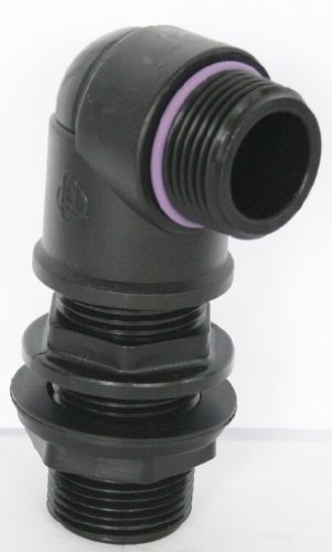 AMTDVN_81 tank implementing with union nut 1” + 90° angle, IBC containers, accessories, garden, vats, rainwater tanks, adapters, fitting, cans, cistern, ton