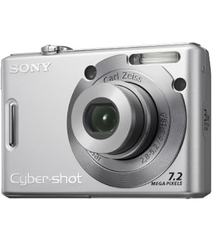 Sony Cyber-shot DSC-W35 Digital Camera - Silver (7.2MP, 3x Optical