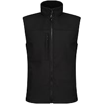 33,000ft Gilet Softshell Uomo Con Cappuccio – Leggero, Antivento, Foderato In Pile, 7 Tasche, Per Golf, Corsa, Trekking