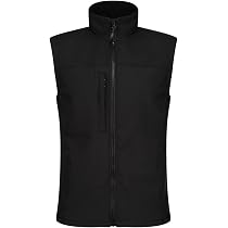 33,000ft Gilet Softshell Uomo Con Cappuccio – Leggero, Antivento, Foderato In Pile, 7 Tasche, Per Golf, Corsa, Trekking