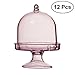 Produktbild BESTONZON 12 STÜCKE Muffinglocke Kuchenglocke Käseglocke Gastgeschenk Box Mini-Patisserie mit Tortenplatte für Halloween Weihnachten Hochzeit Tischdeko Geburtstag Party (Rosa)