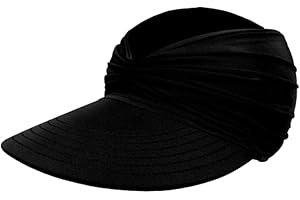 Janjunsi Mujeres Sun Beach Visor Cap UPF 50+ UV Viseras de protección Solar，Vacío Top Ponytail Béisbol Sun Cap，Plegable de Secado rápido de protección Solar Gorra de Deporte de Playa
