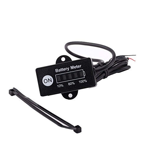 Batteriemessgeraete – TOOGOO(R)LED Digital Batteriestatus Ladeanzeige Monitor Batteriemessgeraete 12V/24V - 4
