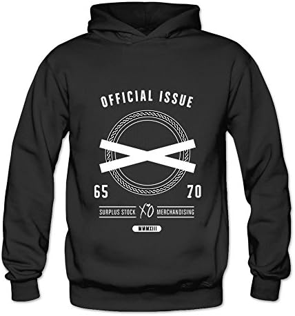 Official Issue Xo The Weeknd Long Sleeve Cotton Hoodies For Women -  Black - 