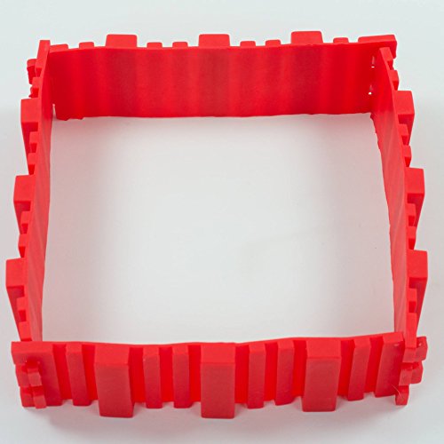 IBESTWIN 4Pcs DIY Nonstick Silikon Backform Cake Mould Magic Bake Snake Backen Kuchenform Set (Herzform, Rund, Blume, quadratisch ) - 8