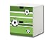 Produktbild Stikkipix Fußball Möbelsticker/Aufkleber - S2K10 - passend für die Kinderzimmer Kommode mit 2 Fächern/Schubladen STUVA von IKEA - Bestehend aus 2 passgenauen Möbelfolien (Möbel nicht inklusive)