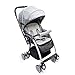 Produktbild ADATEN Kinderwagen Zwei-Wege-sitzen kann liegenden Stoßdämpfer Klapp Kind Trolley Travel Pram Allrad-Baby-Regenschirm Auto mit Ablagekorb Einstellbare Markise,Gray