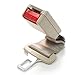 Seat Belt Extender - Adds 20 cms - Type S (Metal tongue width: 21.5mm) - Beige - E4 Safety Certified - Raises Your Buckle!