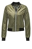 Der Dauertrend und Must-Have; die Bomberjacke von VERO MODA. Die Jacke ist hüftkurz mit Zipper und Bündchen.