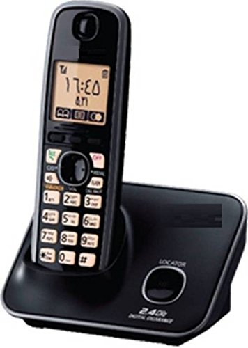 Panasonic Single Line Digital Cordless Telephone, Black - Image 3
