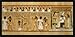 Produktbild Bild mit Rahmen: Ägyptische Malerei, "Thot beim Totengericht / Hunefer /ägypt.", 85 x 39 - Holz Fortuna L: Schwarz matt