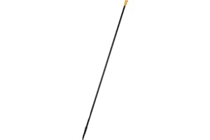 Fiskars Mango para la escoba Solid y el rastrillo de jardín de Fiskars, Longitud 157,5 cm, Aluminio, Negro/Naranja, Solid, 1014913