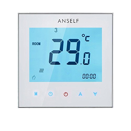 Anself Programmierbarer Raumthermostat mit Touchscreen für Heizungen